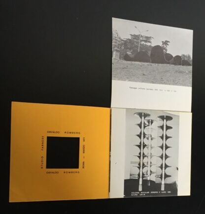Osvaldo Romberg pieghevole personale Studio Farnese Roma marzo 1971 - immagine 5