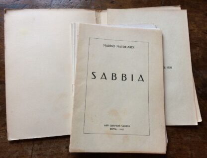 Marino Matricardi Sabbia Arti Grafiche Savioli Roma 1932 xilografie di Salandri - immagine 3
