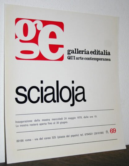 Galleria editalia inaugurazione mostra Scialoja 1978