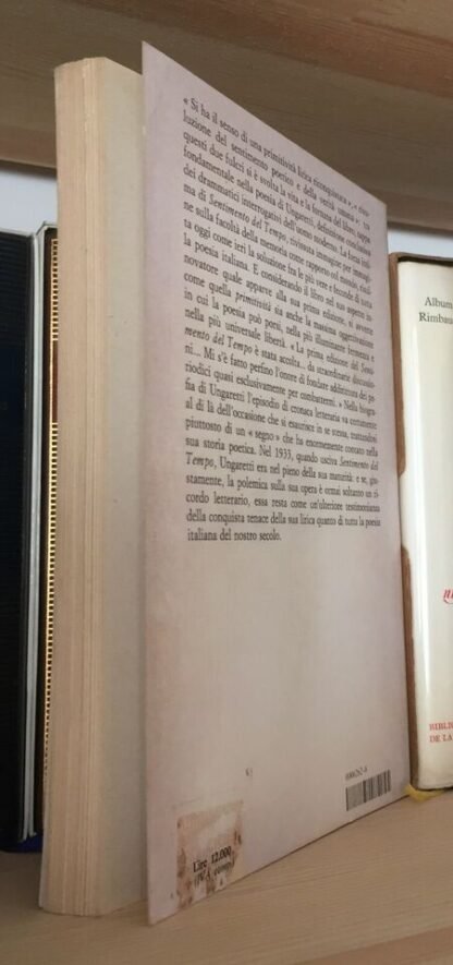 Giuseppe Ungaretti Sentimento del tempo  Mondadori Lo Specchio XII edizione 1981 - immagine 2