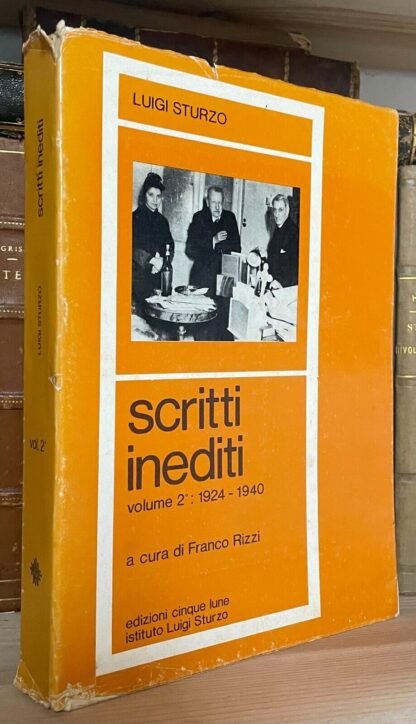 Luigi Sturzo Scritti Inediti volume 2 1924-1940 cinque lune 1975