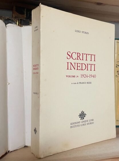 Luigi Sturzo Scritti Inediti volume 2 1924-1940 cinque lune 1975 - immagine 6