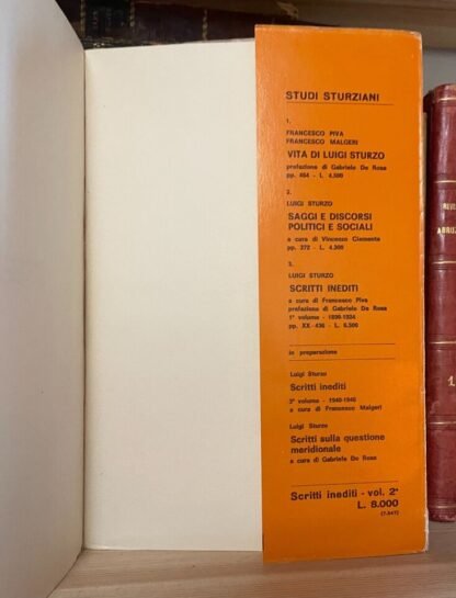 Luigi Sturzo Scritti Inediti volume 2 1924-1940 cinque lune 1975 - immagine 4