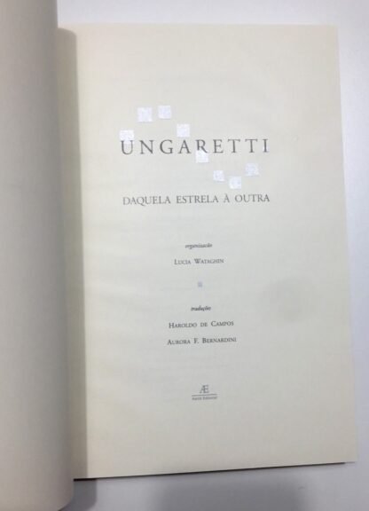 Ungaretti Haroldo de Campos Luzi Daquela Estrela à outra bilingue 1000 copie - immagine 2