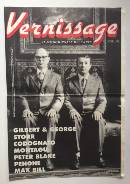 Vernissage il fotogiornale dell'Arte Nov. '91 Gilbert & George