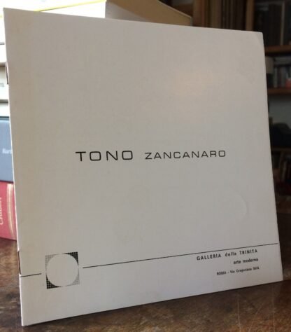Tono Zancanaro catalogo Roma Galleria della Trinità 1970