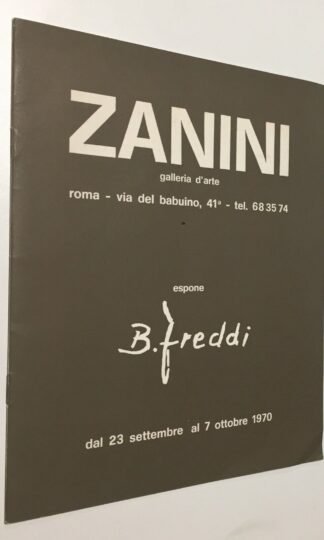 Bruno Freddi catalogo Galleria Zanini Roma 1970