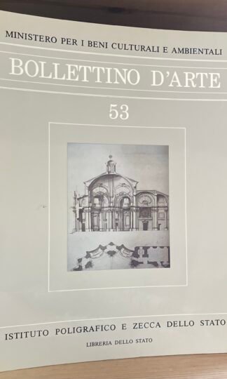 Bollettino d'Arte n.53 Gennaio-Febbraio 1989