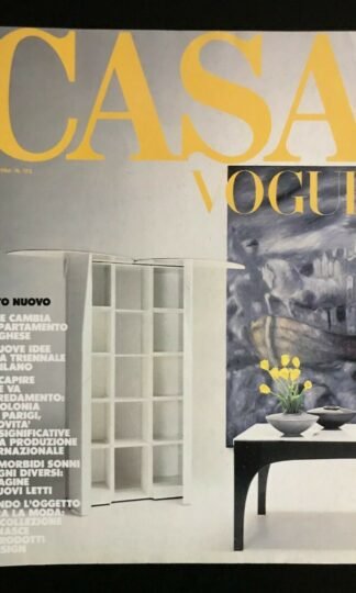Casa Vogue aprile 1986 n.173 triennale di Milano Arredamento Moda Design