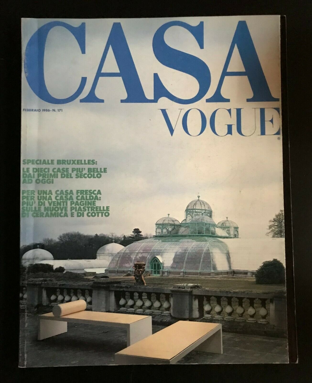 Casa Vogue 171 febbraio 1986 Speciale Bruxelles Hoffmann Horta De Koninck Kumel