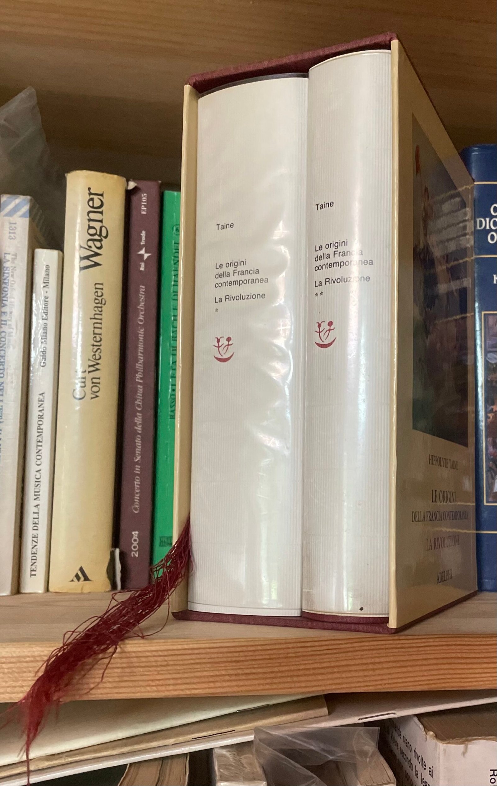 Taine Le origini della Francia contemporanea la Rivoluzione Adelphi 2 Volumi