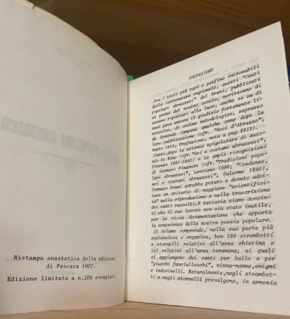 Canti popolari abruzzesi Tommaso Bruni Polla anastatica 200 esemplari - immagine 7