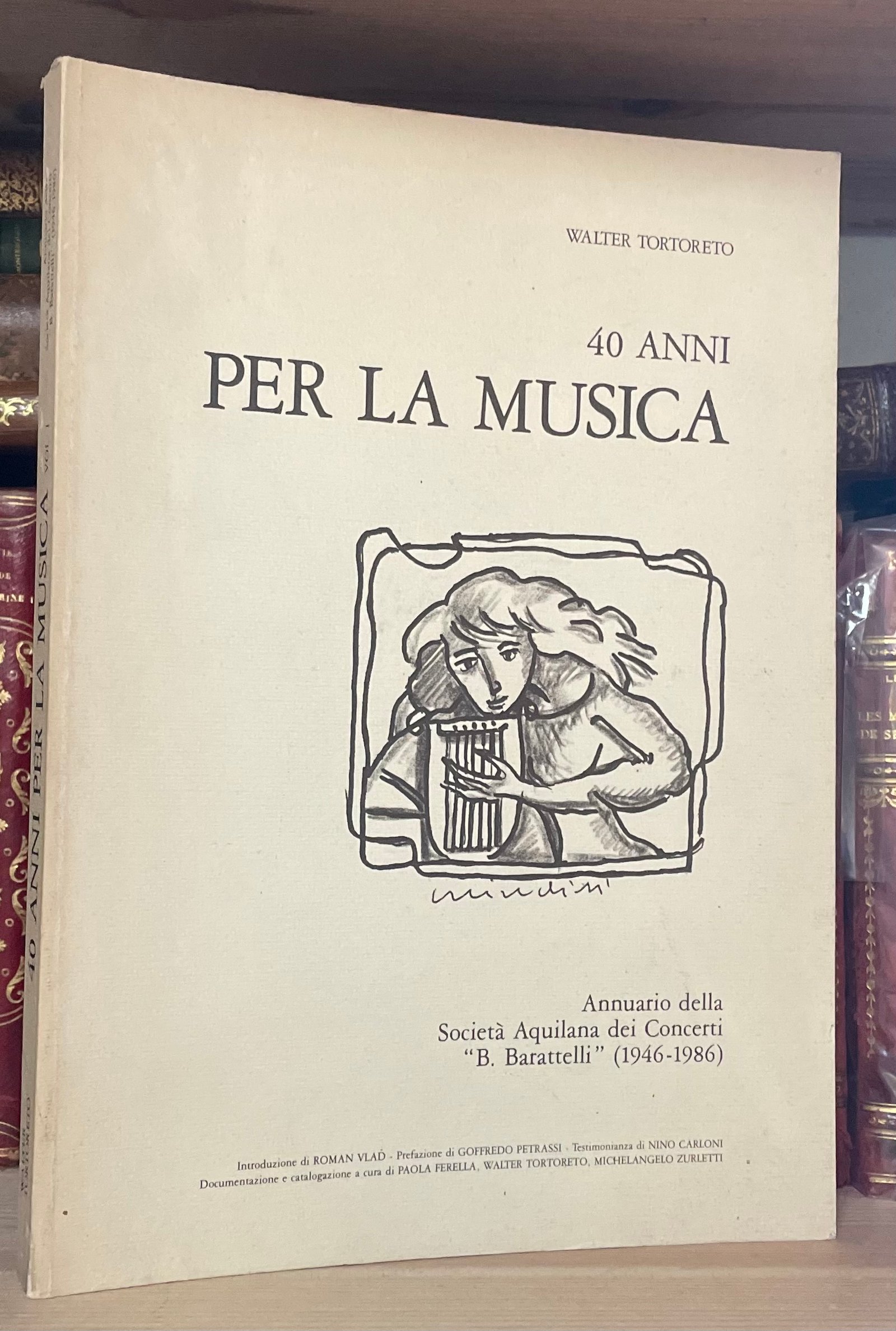 Walter Tortoreto 40 anni per la musica Società Aquilana dei concerti 1946-1986