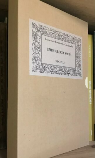 Cangiamila Embriologia Sacra Edizioni Internazionali 2001
