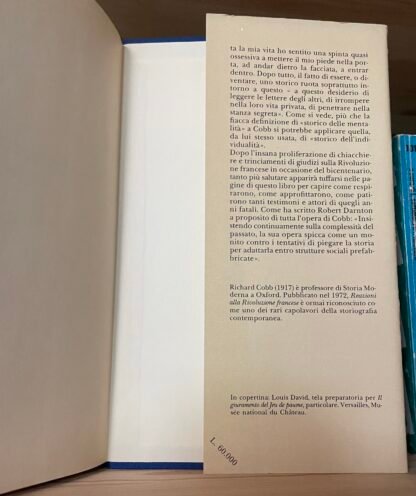 Richard Cobb Reazioni alla rivoluzione francese Adelphi 1990 - immagine 5