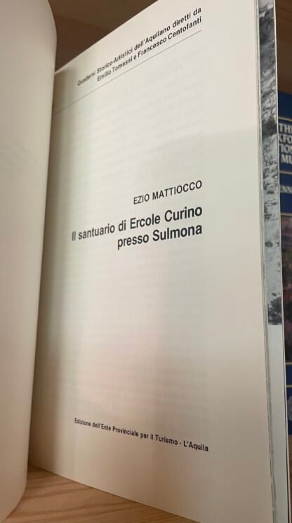 Ente Provinciale per il Turismo Il Santuario di Ercole Curino presso Sulmona - immagine 3