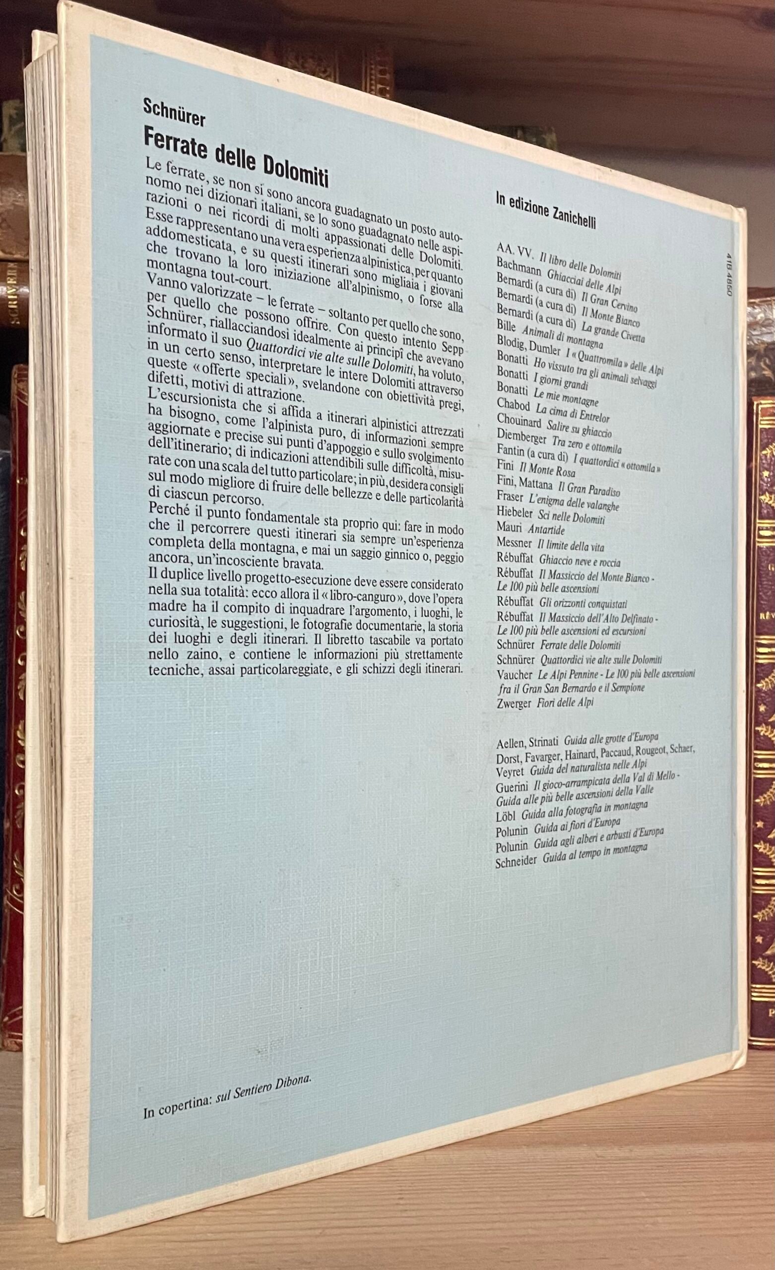 Sepp Schnürer Ferrate delle Dolomiti 55 itinerari attrezzati Zanichelli 1981 - immagine 2