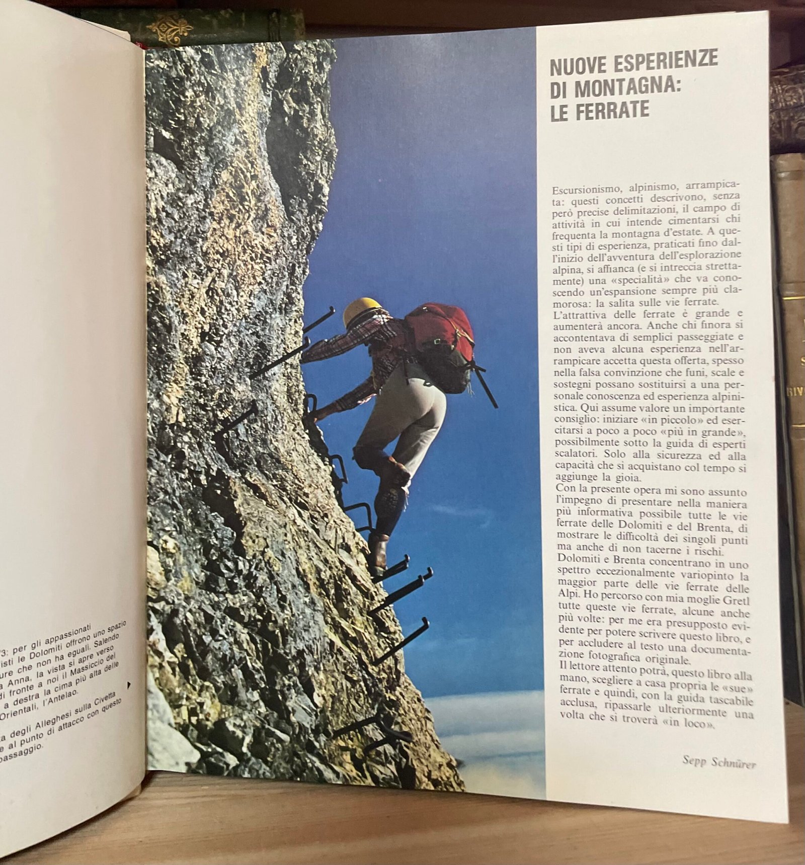 Sepp Schnürer Ferrate delle Dolomiti 55 itinerari attrezzati Zanichelli 1981 - immagine 7