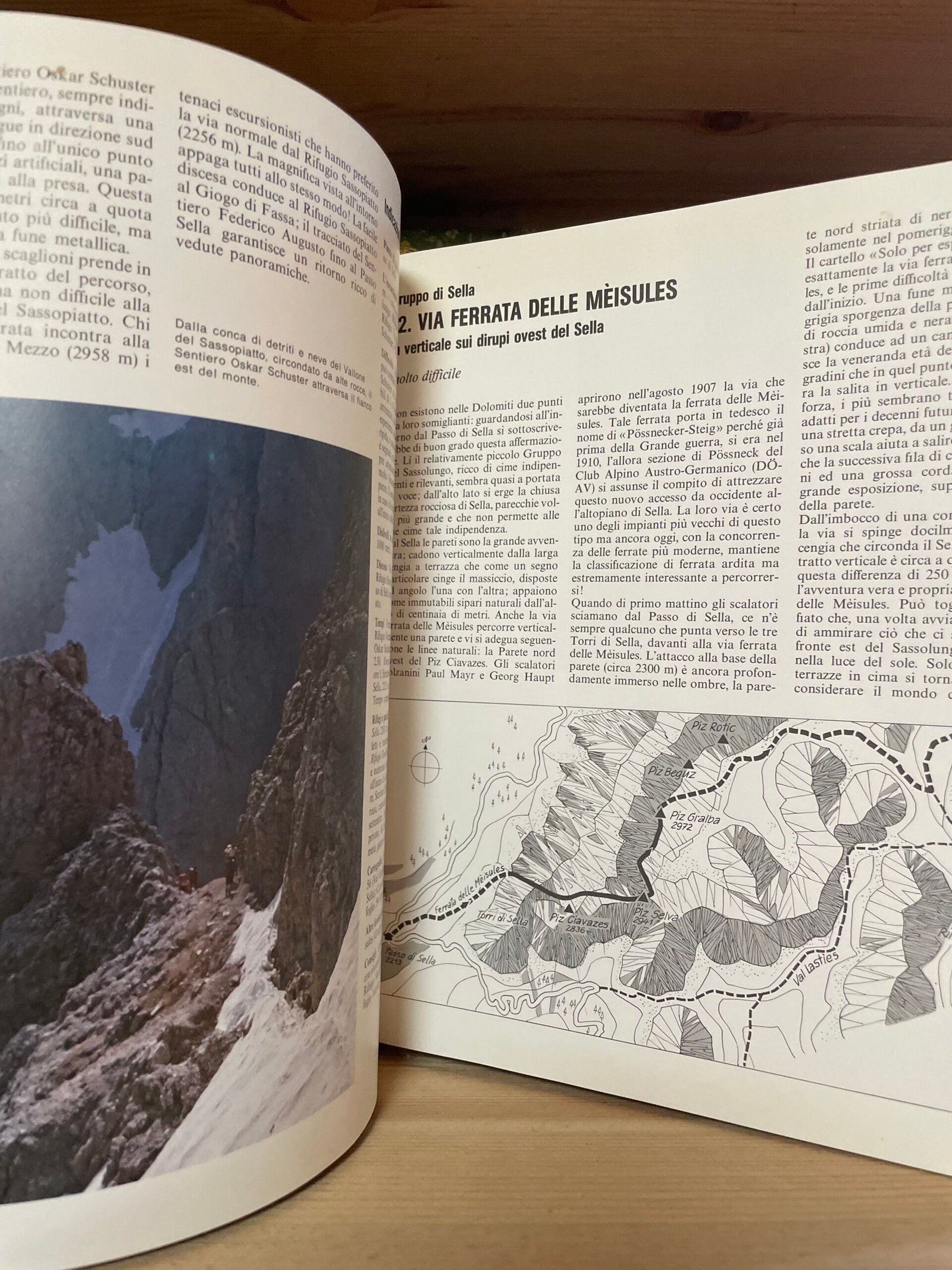 Sepp Schnürer Ferrate delle Dolomiti 55 itinerari attrezzati Zanichelli 1981 - immagine 13