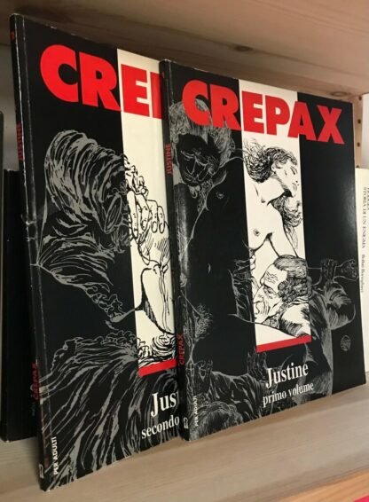 Guido Crepax Justine primo e secondo volume Blue Press