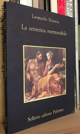 Sciascia La sentenza memorabile Sellerio 1990 II edizione