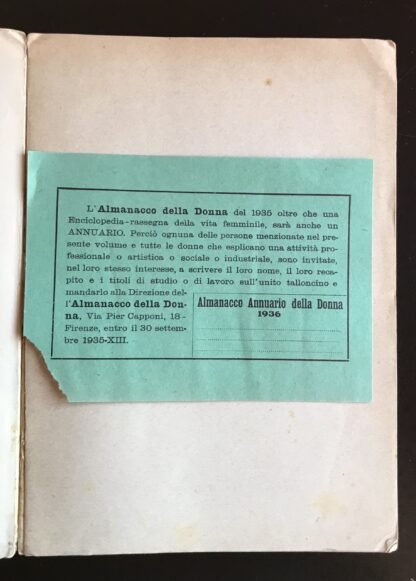 Almanacco annuario della donna italiana 1936-XIV - immagine 2
