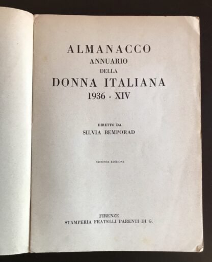 Almanacco annuario della donna italiana 1936-XIV - immagine 3