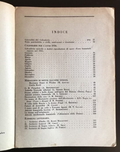 Almanacco annuario della donna italiana 1936-XIV - immagine 4