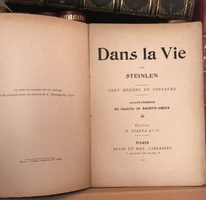 Steinlen Dans la vie Cent dessins en couleurs Édition H. Piazza et Cie 1901 - immagine 3