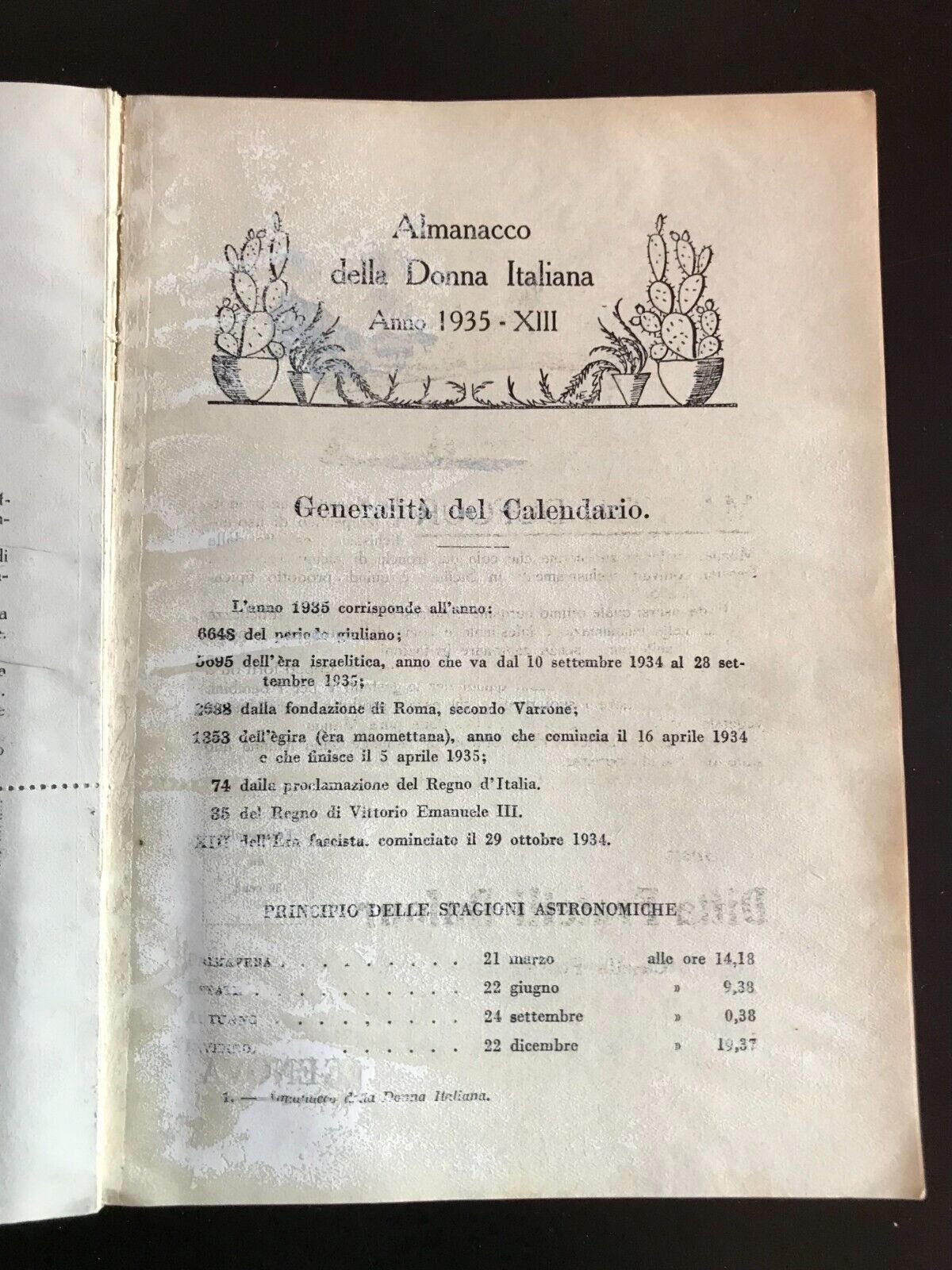 Almanacco della donna italiana 1935-XIII anno XVI Bemporad - immagine 2
