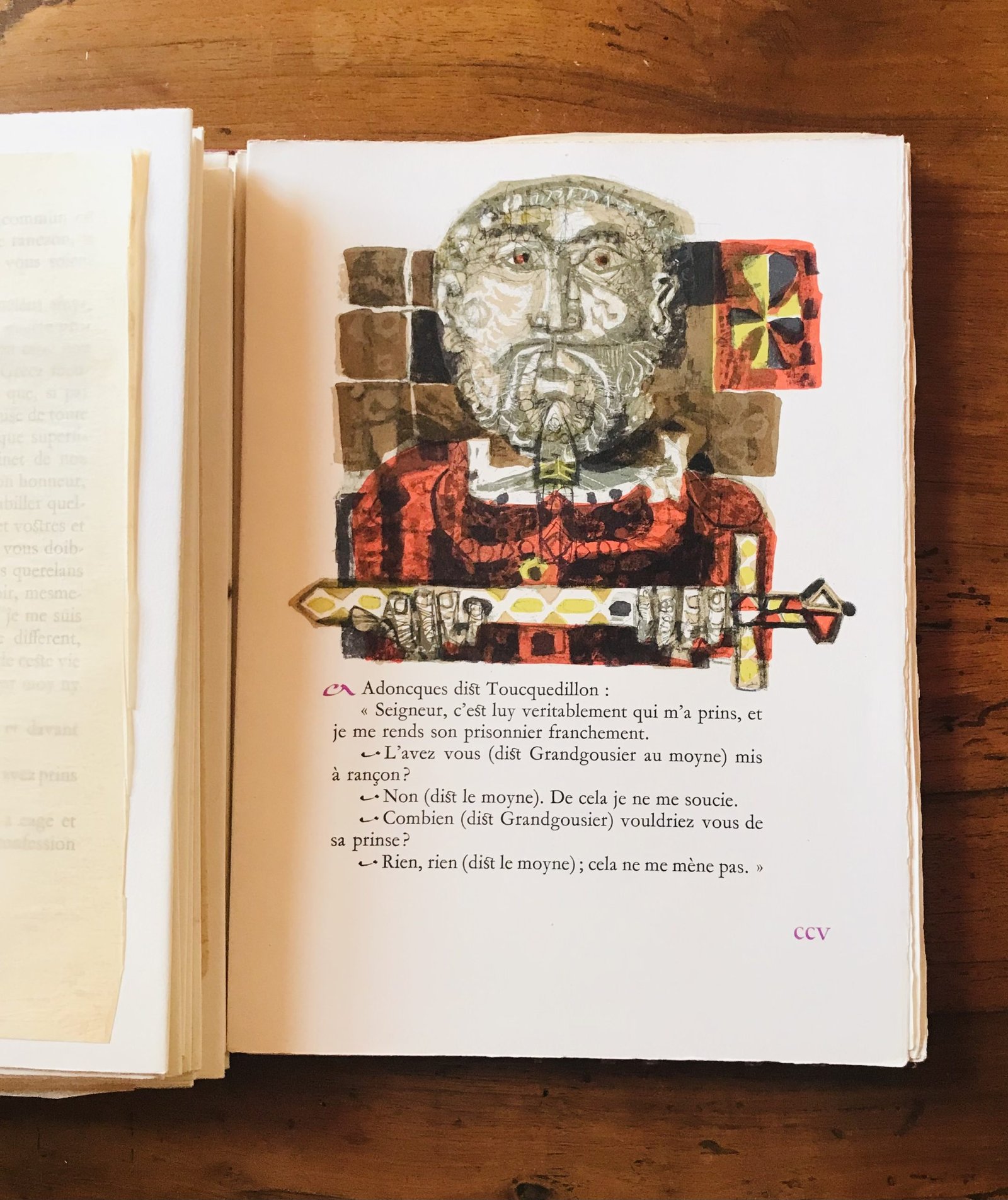 Rabelais Gargantua Lithographies de Clavé Les bibliophiles de Provence 1955 - immagine 13