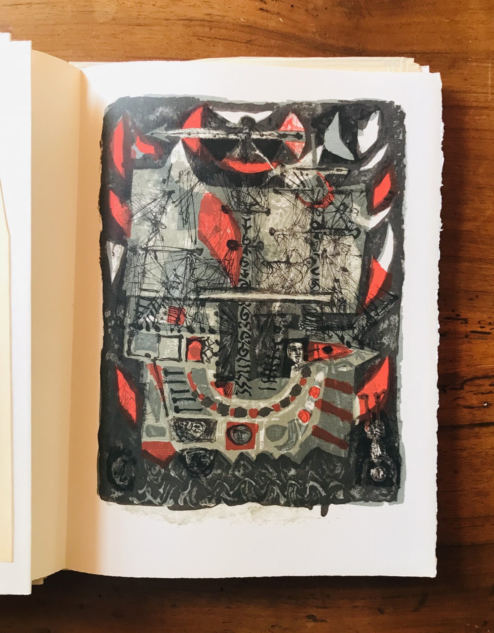 Rabelais Gargantua Lithographies de Clavé Les bibliophiles de Provence 1955 - immagine 15