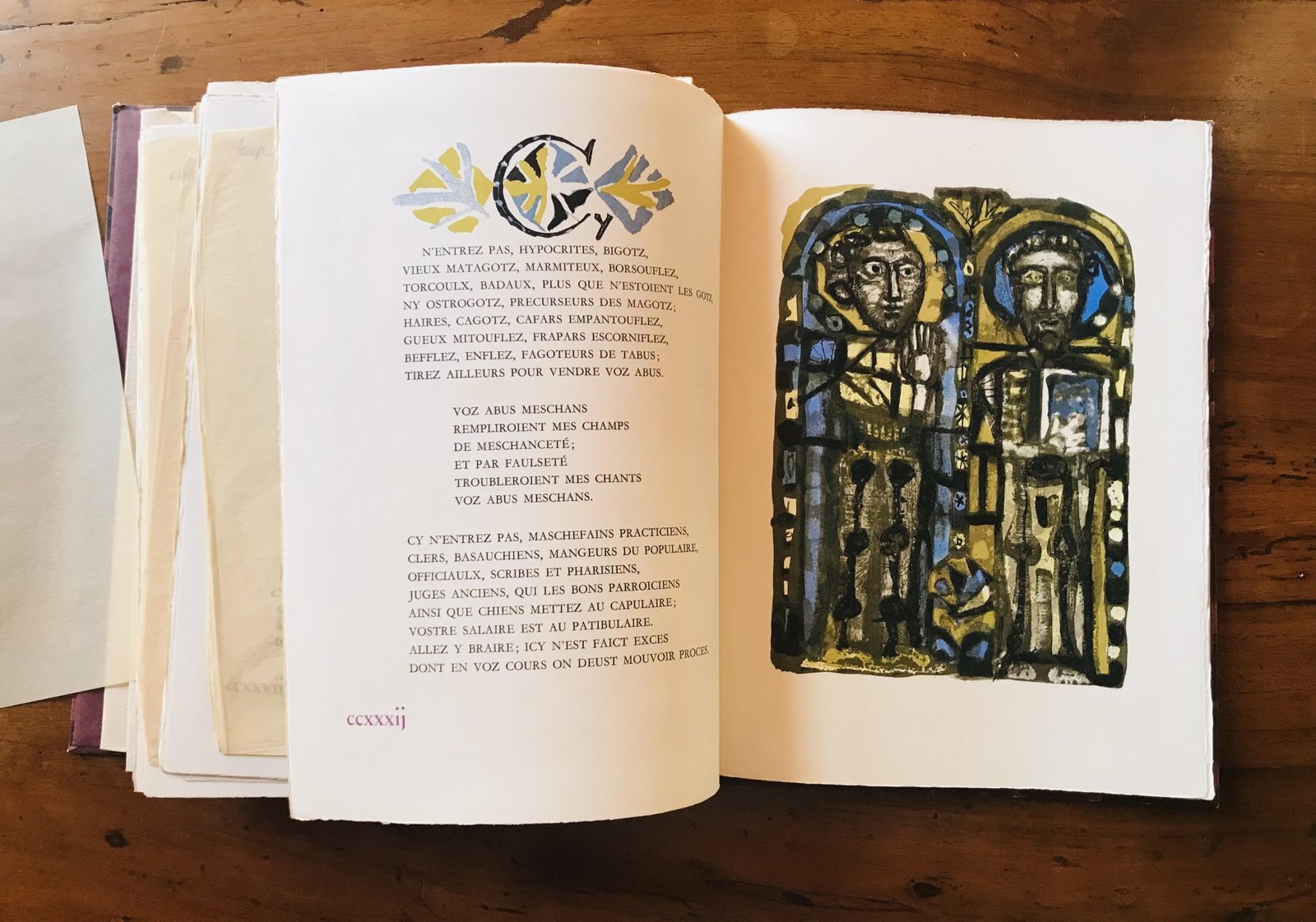 Rabelais Gargantua Lithographies de Clavé Les bibliophiles de Provence 1955 - immagine 18