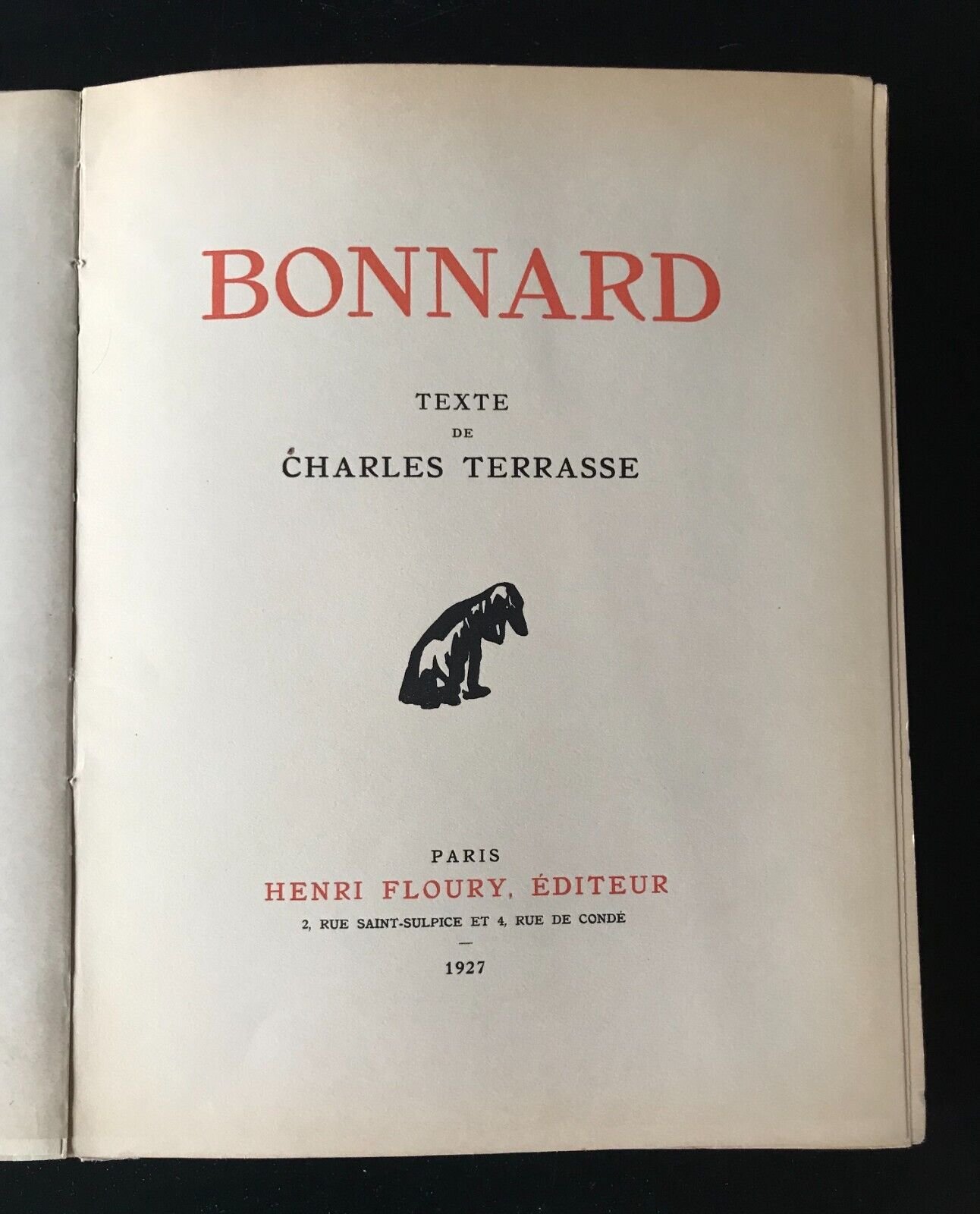 Bonnard par Charles Terrasse Paris Henri Floury Éditeur 1927 - immagine 2