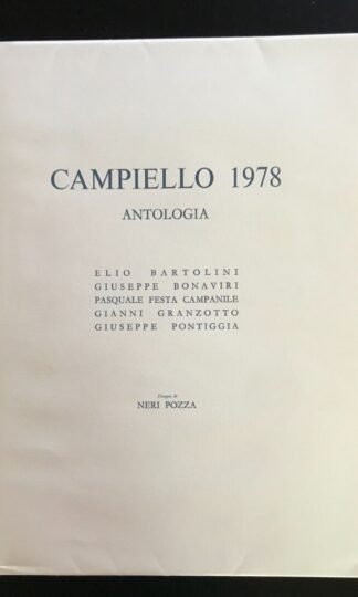Antologia del Campiello 1978 disegni di Neri Pozza