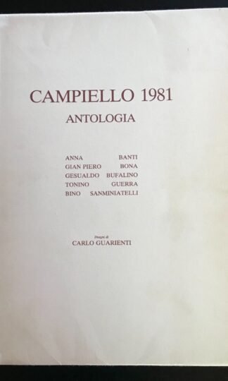 Antologia del Campiello 1981 disegni di Carlo Guarienti