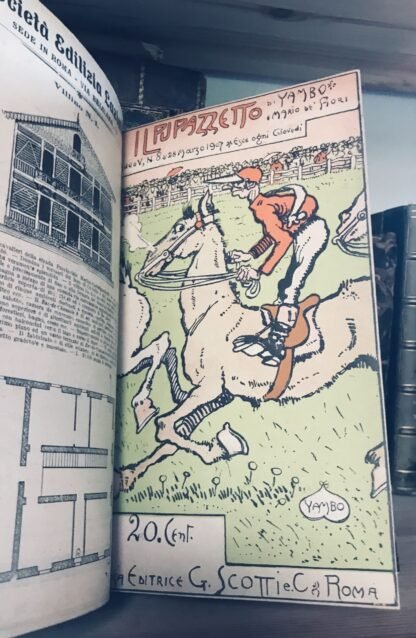 Yambo Il Pupazzetto 19 numeri anno 1907 dal 7 febbraio al 13 giugno G. Scotti - immagine 10