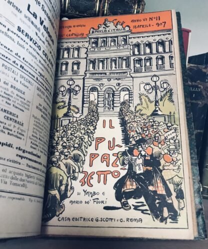 Yambo Il Pupazzetto 19 numeri anno 1907 dal 7 febbraio al 13 giugno G. Scotti - immagine 7