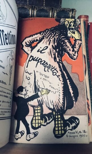 Yambo Il Pupazzetto 19 numeri anno 1907 dal 7 febbraio al 13 giugno G. Scotti