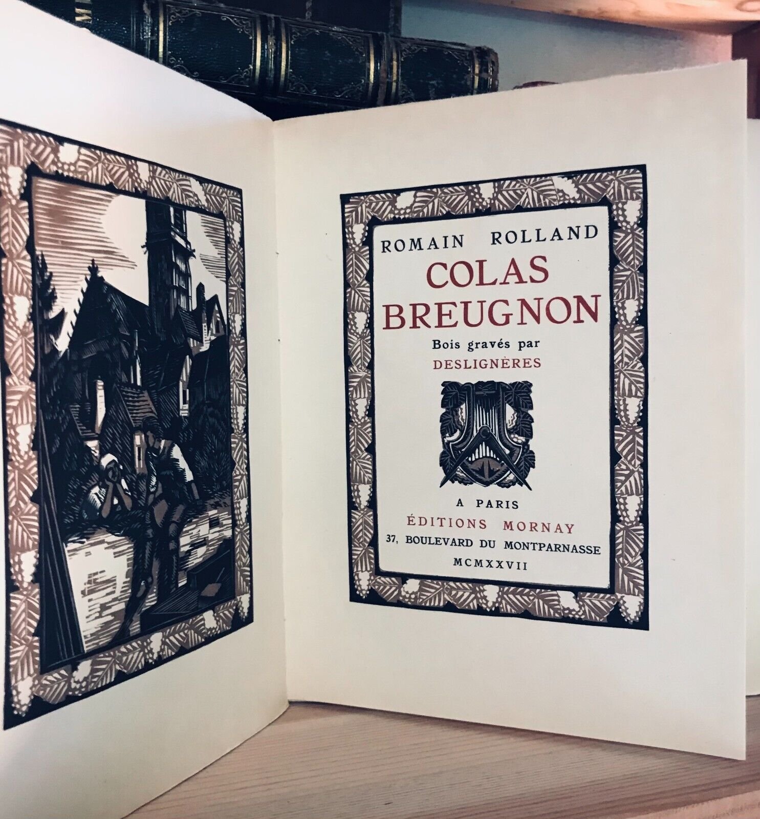 Romain Rolland Colas Breugnon Bois gravés de Deslignières Mornay 1927 - immagine 4