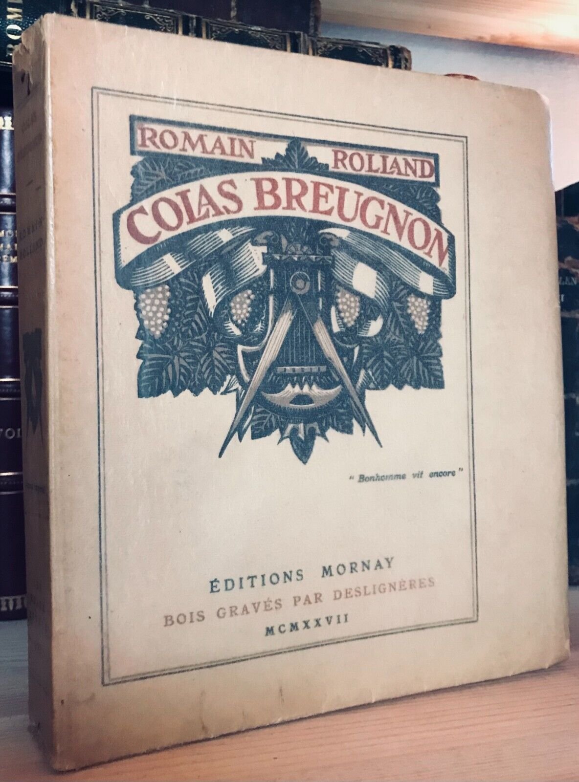 Romain Rolland Colas Breugnon Bois gravés de Deslignières Mornay 1927 - immagine 3