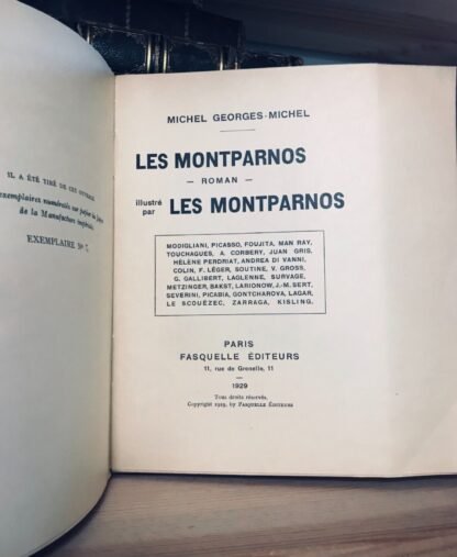 Michel Georges-Michel Les Montparnos Fasquelle Éditeurs 1929 japon n.6 - immagine 3