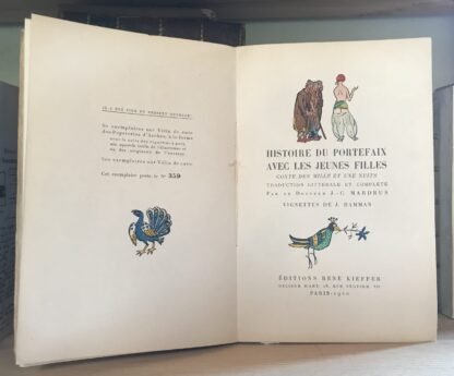 Mardrus Histoire du portefaix avec les jeunes filles conte des Mille et une nuits - immagine 3