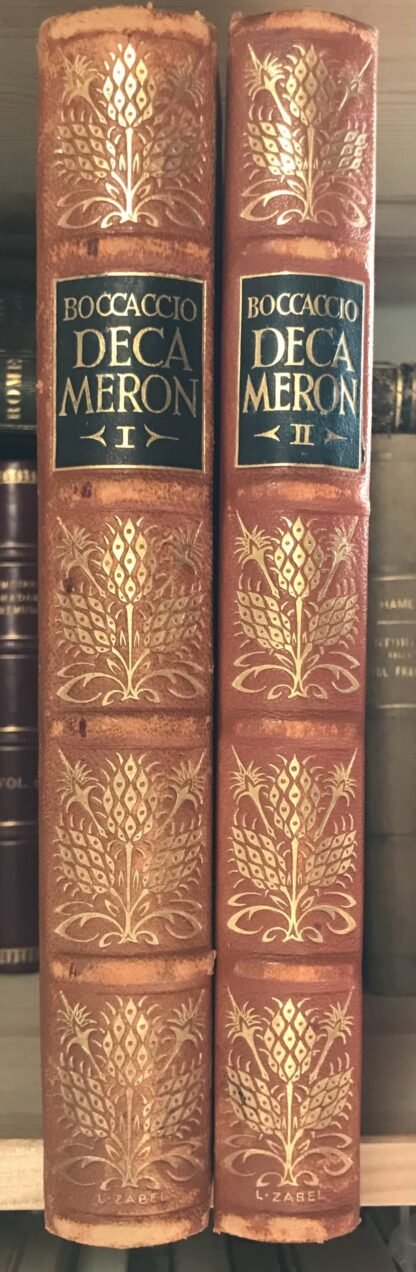 Boccaccio Decameron II voll. Verlag Neufeld & Henius Berlin 1924 Lucian Zabel - immagine 2