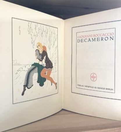 Boccaccio Decameron II voll. Verlag Neufeld & Henius Berlin 1924 Lucian Zabel - immagine 4