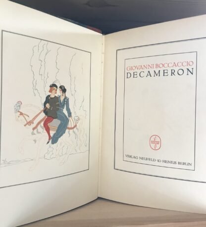 Boccaccio Decameron II voll. Verlag Neufeld & Henius Berlin 1924 Lucian Zabel - immagine 5