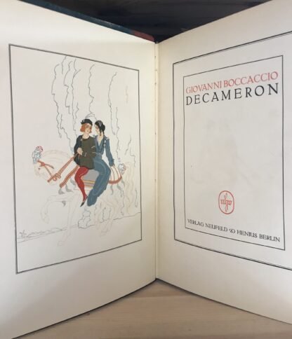 Boccaccio Decameron II voll. Verlag Neufeld & Henius Berlin 1924 Lucian Zabel - immagine 8