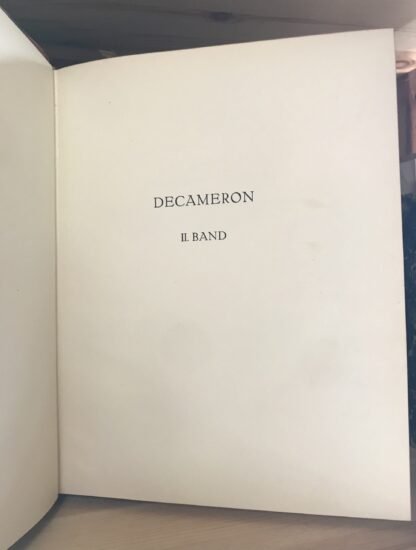 Boccaccio Decameron II voll. Verlag Neufeld & Henius Berlin 1924 Lucian Zabel - immagine 9