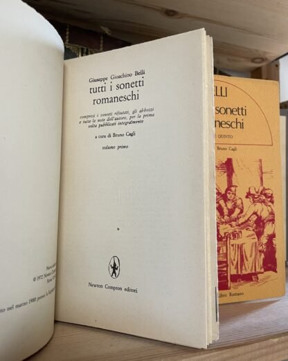 Gioachino Belli Tutti sonetti romaneschi 4 voll. di 5 club del libro romano 1980 - immagine 2