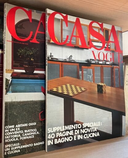 Casa Vogue Novembre 1976 N. 58 Ex convento +supplemento speciale bagno e cucina - immagine 2